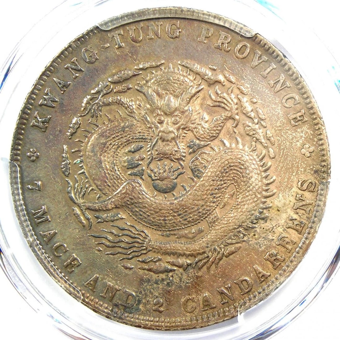 1890-1908 CHINA KWANGTUNG DRAGON DOLLAR COIN: 1890-1908 China Kwangtung Dragon Dollar Coin Composition: Silver Year: 1908 Denomination: $1 Fineness: None Country of Origin: China Accessories: None Accessories Notice: When purchasing p