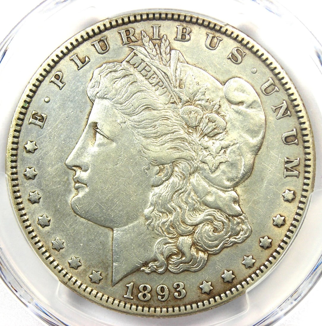1893-O MORGAN SILVER DOLLAR $1 - RARE DATE IN AU (1 of 2)