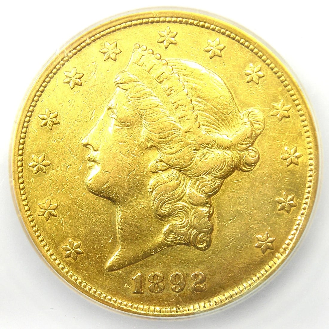 1892-P LIBERTY GOLD DOUBLE EAGLE $20 COIN (1 of 5)