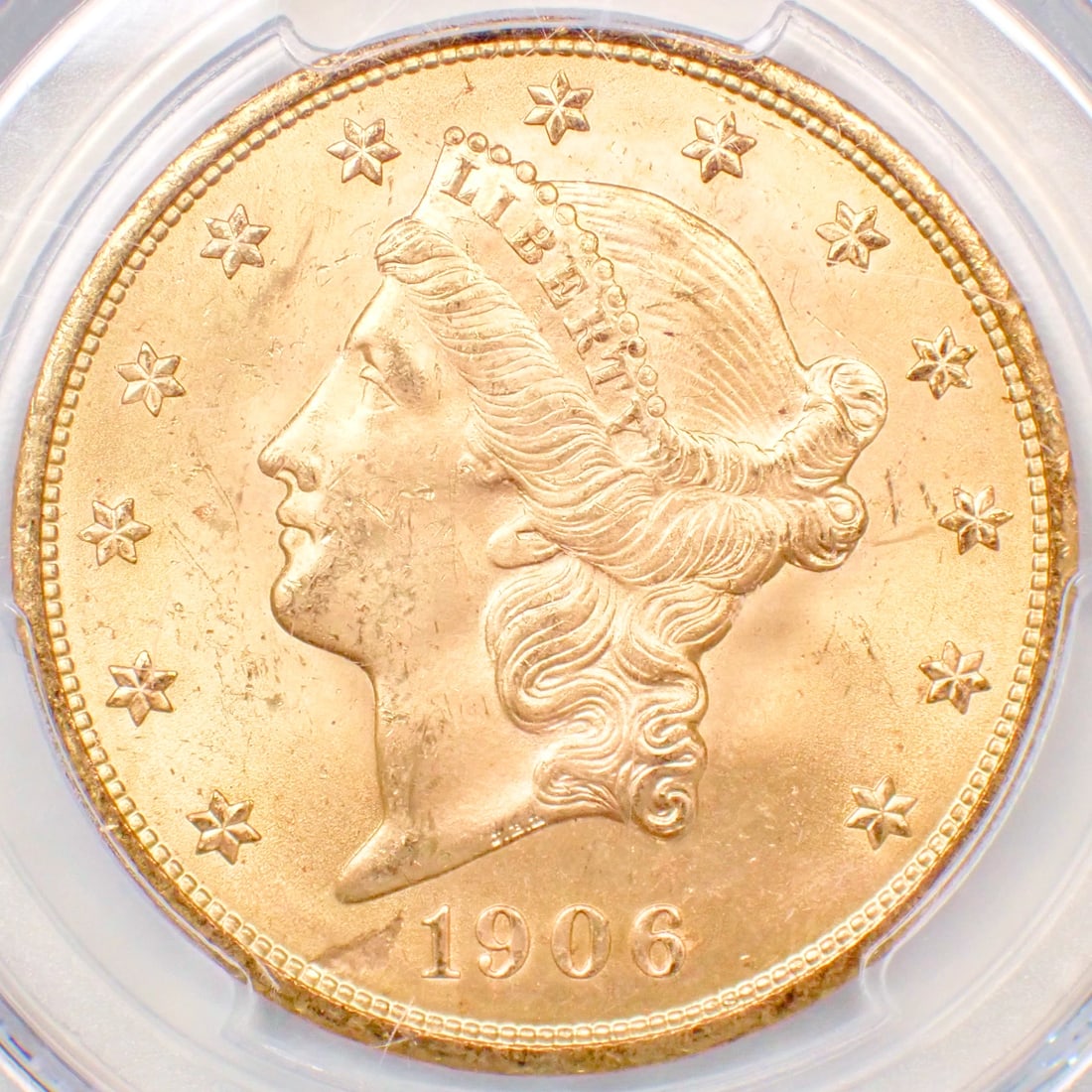 1906-D LIBERTY GOLD DOUBLE EAGLE $20: 1906-D Liberty Gold Double Eagle $20 Composition: Gold Year: 1906 Denomination: $20 Fineness: None Country of Origin: United States Accessories: None Accessories Notice: When purchasing pr