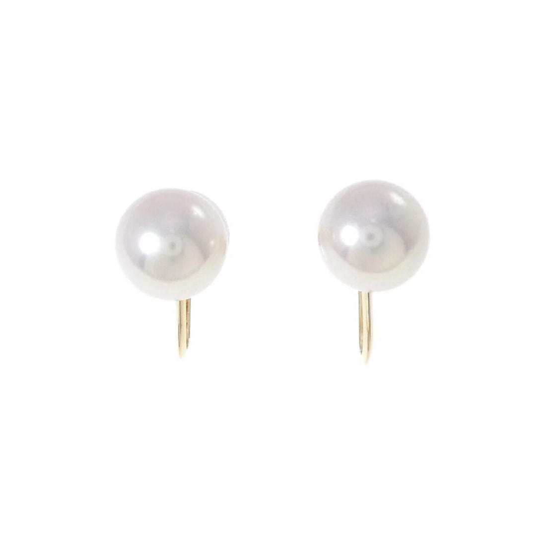 TASAKI AKOYA PEARL EARRINGS: TASAKI Akoya Pearl Earrings Brand: TASAKI Type: Earrings Material: K18 Yellow Gold Main Stone Akoya Pearl Color: Yellow Gold Size: Diameter: 8.5mm Accessories: None Accessories Notice: Whe