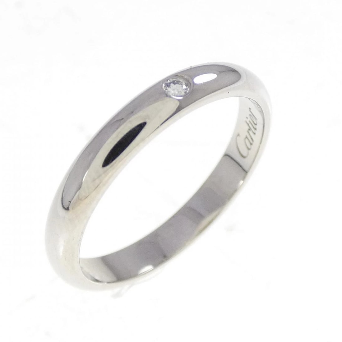 CARTIER WEDDING RING: Cartier wedding Ring Brand: Cartier Type: Ring Material: Platinum 950 Main Stone Natural Color: Platinum Size: 3.5-4 (US size) Accessories: None Accessories Notice: When purchasing pre-owned