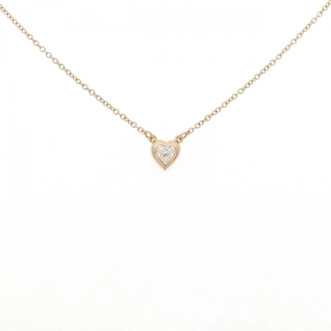 TIFFANY BY THE YARD HEART NECKLACE: Tiffany By the Yard Heart Necklace Brand: Tiffany Type: Necklace Material: 750 Pink Gold Main Stone Natural Color: Pink Gold Size: 42cm Accessories: None Accessories Notice: When purchasing