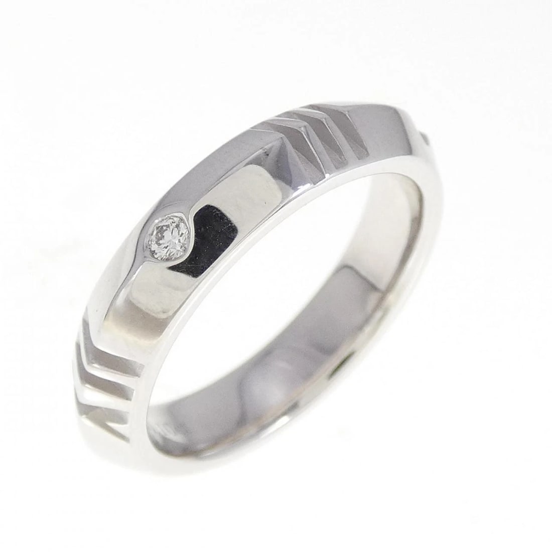 TIFFANY ATLAS X CLOSED NARROW RING: Tiffany Atlas X Closed Narrow Ring Brand: Tiffany Type: Ring Material: 750 White Gold Main Stone Natural Color: White Gold Size: 6.5-7 (US size) Accessories: None Accessories Notice: When