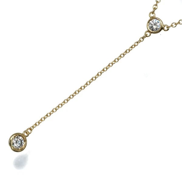 TIFFANY&CO. NECKLACE DIAMONDS BY THE YARD DIAMOND DROP: Tiffany&Co. Necklace Diamonds By The Yard Diamond Drop Brand: Tiffany & Co. Type: Necklace Material: 18K / 750 / Yellow Gold Main Stone/Creation Natural Color: Yellow Gold Size: Necklace