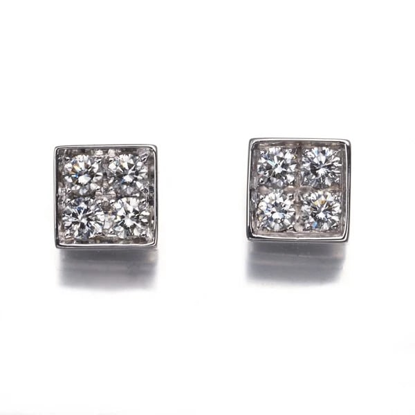 BVLGARI EARRINGS DIAMOND LUCEA 18K 750 WHITE GOLD: BVLGARI Earrings Diamond Lucea 18K 750 White Gold Brand: BVLGARI Type: Earrings Material: 18K / 750 / White Gold Main Stone/Creation Natural Color: White Gold Size: Design size: 6.2 x 6.2mm 