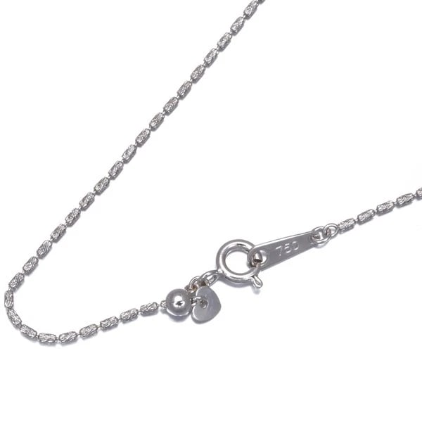 ROLLER CYLINDER CHAIN NECKLACE 18K 750 WHITE GOLD (1 of 2)