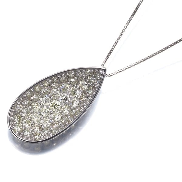 YELLOW DIAMOND PAVED NECKLACE 900 850 PLATINUM: Yellow Diamond Paved Necklace 900 850 Platinum Brand: Unbranded Type: Necklace Material: 900 / 850 / Platinum Main Stone/Creation Natural Color: Platinum Size: Necklace length: 36 / 40cm