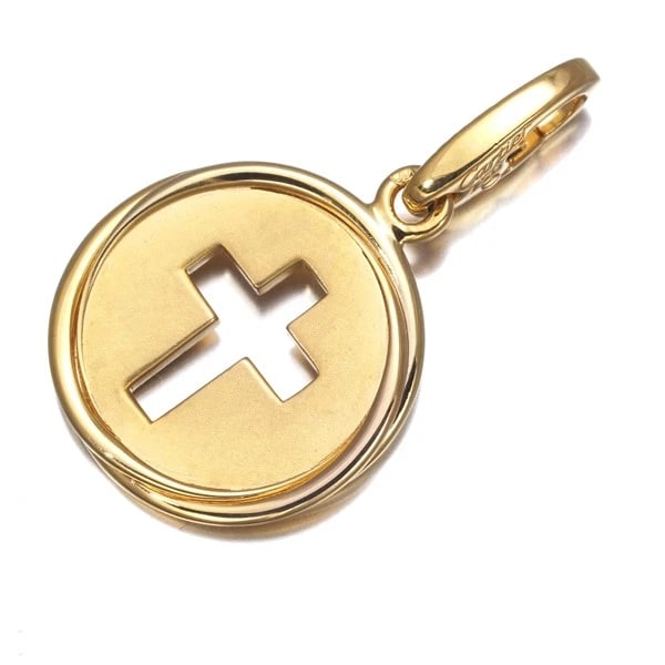 CARTIER PENDANT TRINITY 3COLOR CROSS MEDAL CHARM: Cartier Pendant Trinity 3color Cross Medal Charm Brand: Cartier Type: Pendant Material: 18K / 750 / Yellow Gold 18K / 750 / White Gold 18K / 750 / Rose Gold Color: YG/WG/RG Size: Design Size: Diam