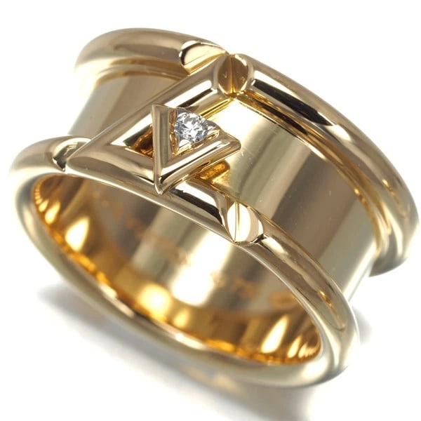 LOUIS VUITTON RING DIAMOND VOLT ONE 18K 750 YELLOW GOLD: Louis Vuitton Ring Diamond Volt One 18K 750 Yellow Gold Brand: Louis Vuitton Type: Ring Material: 18K / 750 / Yellow Gold Main Stone/Creation Natural Color: Yellow Gold Enamel Size: US 6.5 Access