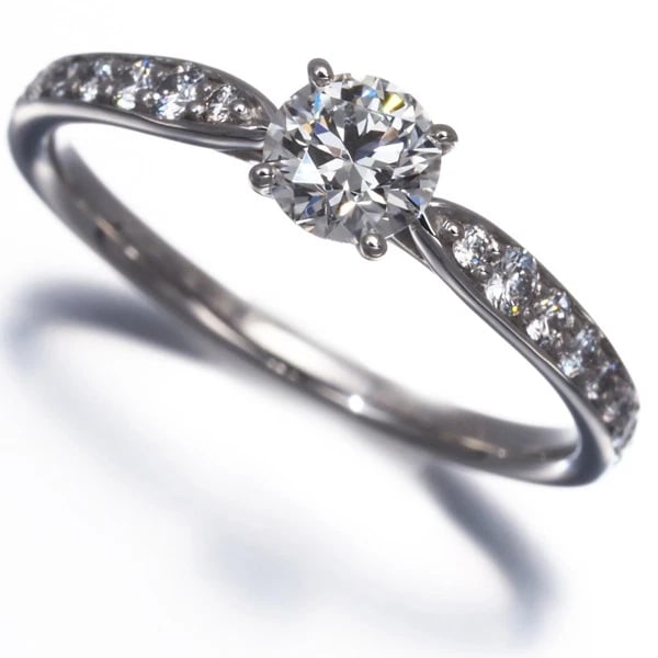 TIFFANY&CO. RING DIAMOND HARMONY SOLITAIRE - 950 PLATINUM (1 of 3)