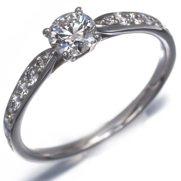 TIFFANY&CO. RING DIAMOND HARMONY SOLITAIRE - 950 PLATINUM - 2