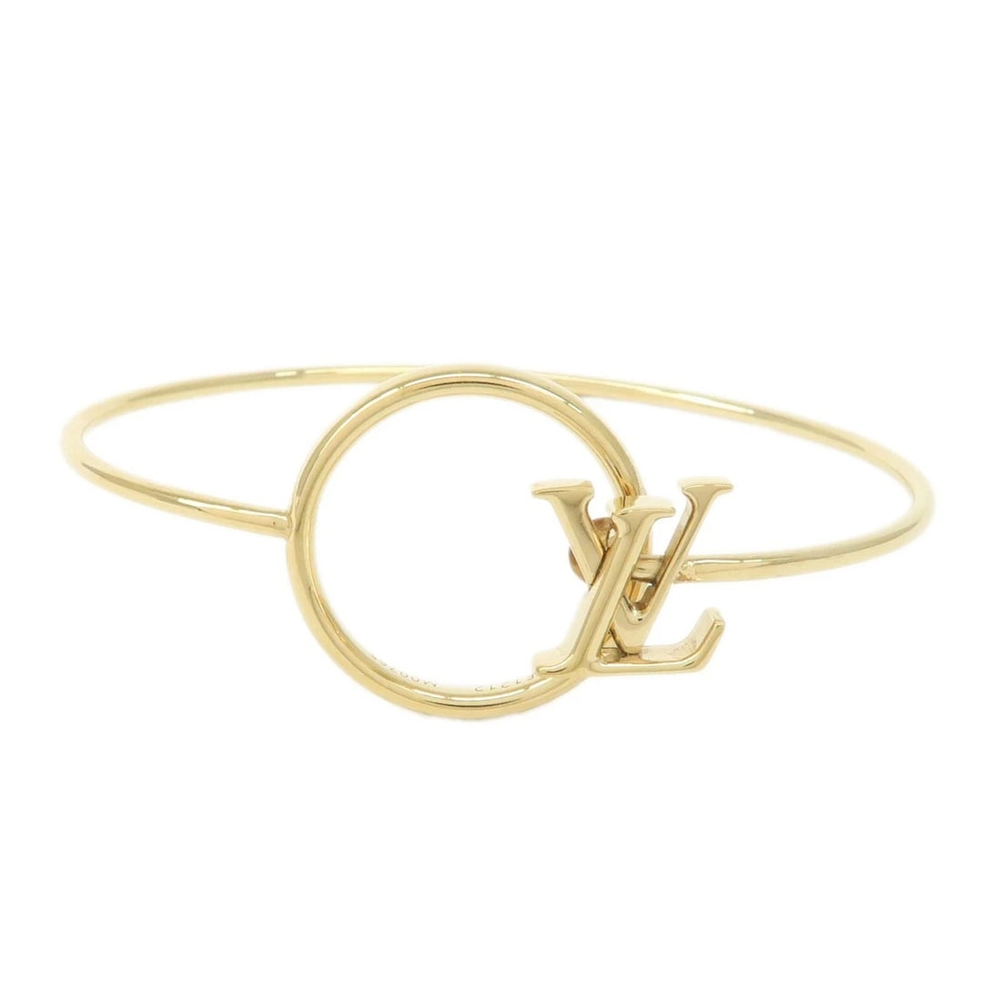 LOUIS VUITTON LV ECLIPSE RIGID BANGLE BRACELET GOLD (1 of 3)