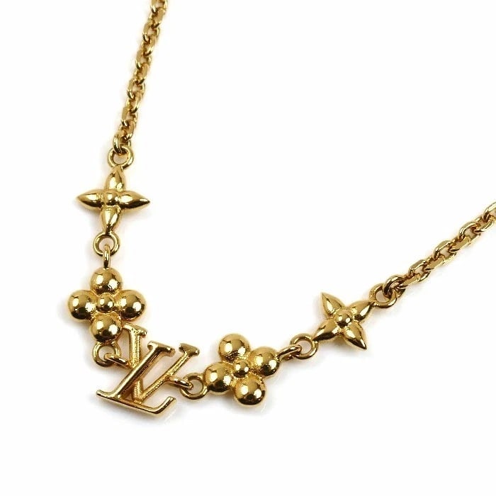 LOUIS VUITTON BABY LOUIS GOLD TONE METAL NECKLACE (1 of 4)