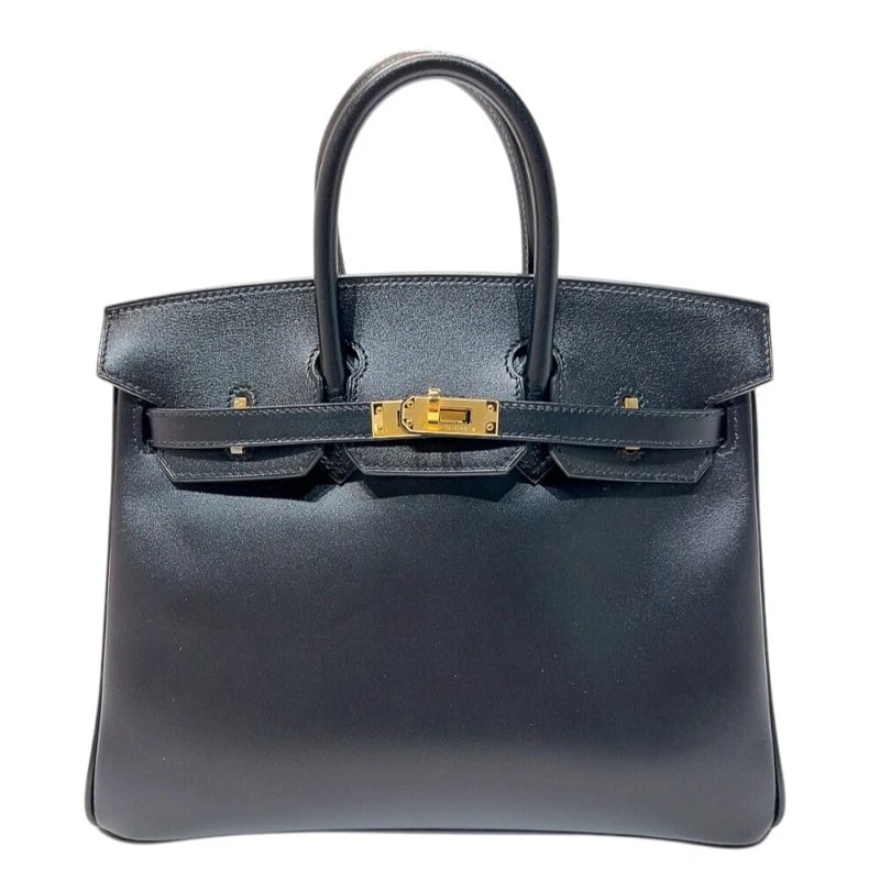 HERMES BIRKIN 25 HANDBAG: HERMES Birkin 25 Handbag Brand: HERMES Type: Handbag Material: Taderakto Color: Black Gold Hardware Size: W9.8 x H7.9x D4.9inch Accessories: None Accessories Notice: When purchasing pre-ow