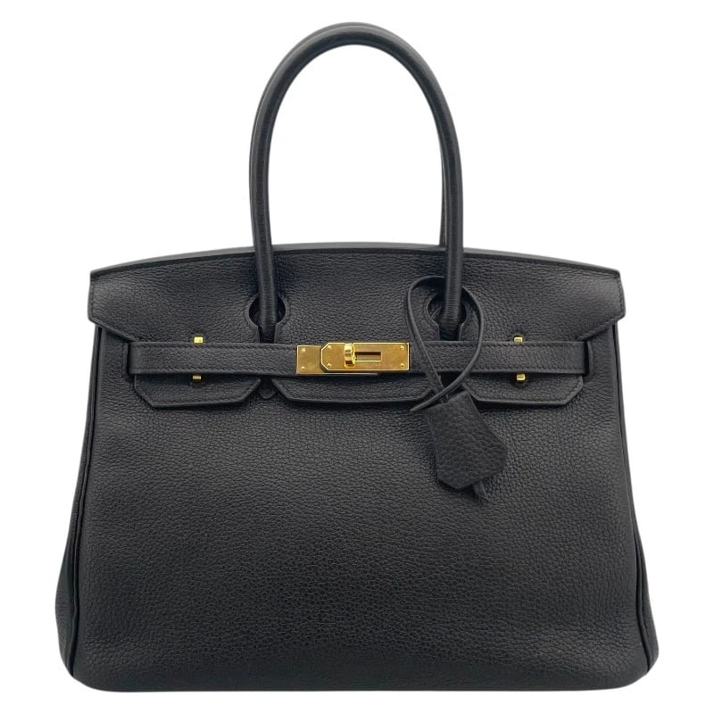 HERMES BIRKIN 30 HANDBAG: HERMES Birkin 30 Handbag Brand: HERMES Type: Handbag Material: Togo Color: Black GD Hardware Size: W11.8 x H8.7x D6.3inch Accessories: None Accessories Notice: When purchasing pre-owned go