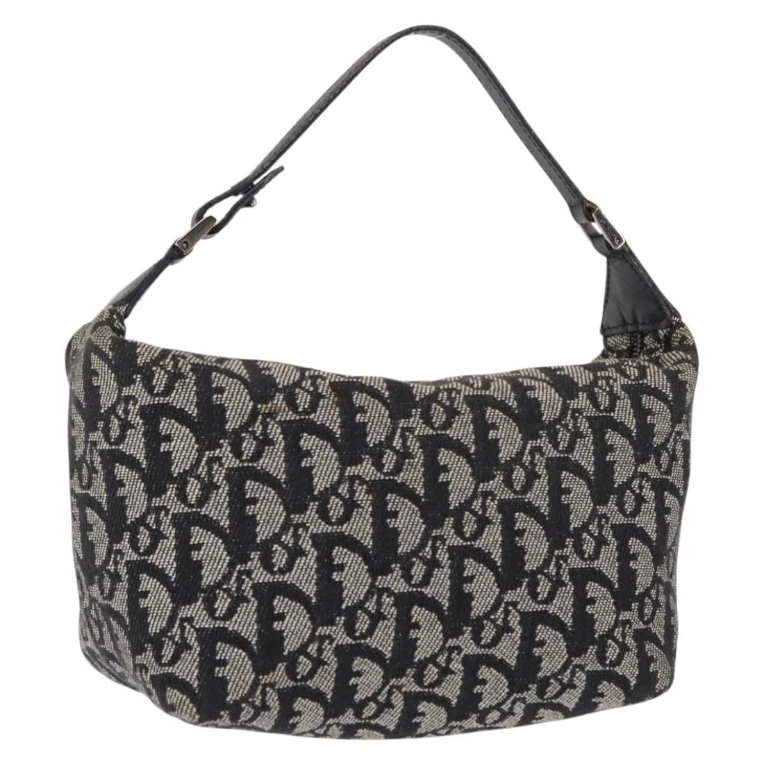 CHRISTIAN DIOR TROTTER CANVAS SHOULDER BAG BLACK: Christian Dior Trotter Canvas Shoulder Bag Black Brand: Christian Dior Type: Shoulder Bag Material: Trotter Canvas Color: Black Size: W6.7 x H5.1 x D3.5inch(Approx) Shoulder Drop:3.9inch(Approx)