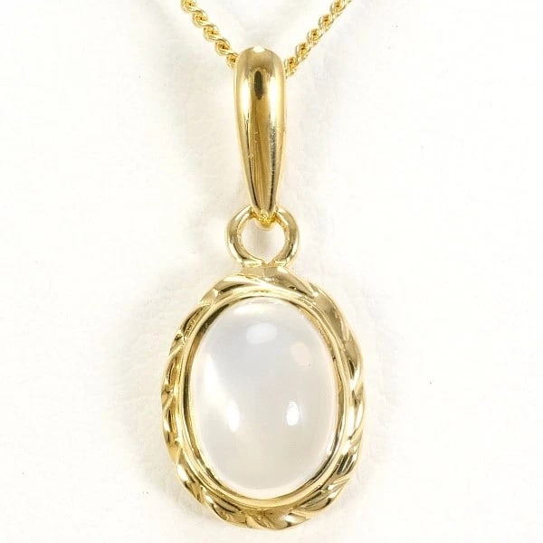 18K YELLOW GOLD NECKLACE MOONSTONE (1 of 2)