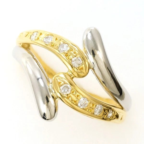 PLATINUM 850 18K YELLOW GOLD RING: Platinum 850 18K Yellow gold ring Brand: N/A Type: Ring Material: Platinum PT850 K18 Yellow gold Main Stone/Creation Natural Color: Yellow gold Size: 5 US size Accessories: None Accessorie