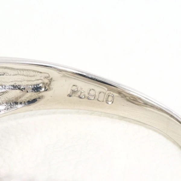 PLATINUM 900 RING DIAMOND - 4