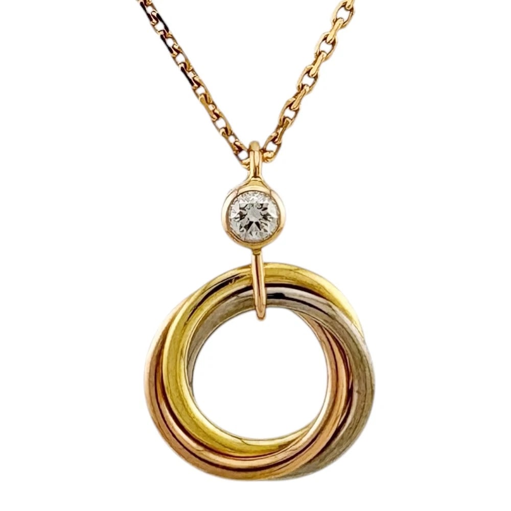 CARTIER NECKLACE K18 PINK GOLD K18 YELLOW GOLD (1 of 4)