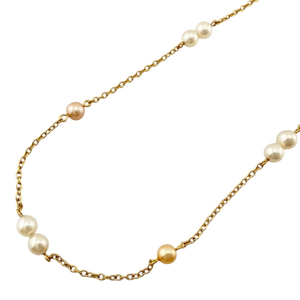 TASAKI NECKLACE K18 YELLOW GOLD PEARL (1 of 4)