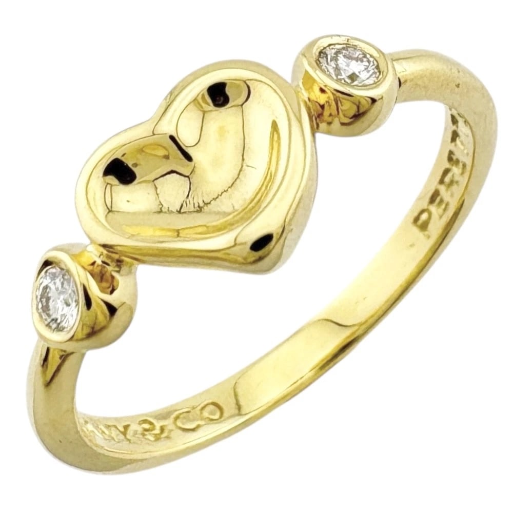 TIFFANY&CO. RING K18 YELLOW GOLD DIAMOND: TIFFANY&Co. Ring K18 yellow gold diamond Brand: Tiffany&co. Type: Ring Material: K18 yellow gold Main Stone/Creation Natural Color: gold Size: 5 Accessories: None Accessories Notice: When