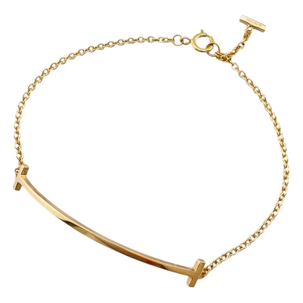 TIFFANY&CO. BRACELET K18 PINK GOLD: TIFFANY&Co. Bracelet K18 Pink Gold Brand: Tiffany&co. Type: Bracelet Material: K18 Pink Gold Color: Pink gold Size: Total Length:17.5cm High limit:5.5mm Chain width:1.0mm Adjuster can position (di
