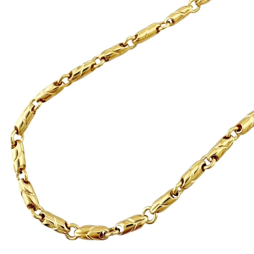 BVLGARI NECKLACE K18 YELLOW GOLD PASSO DOPPIO (1 of 5)