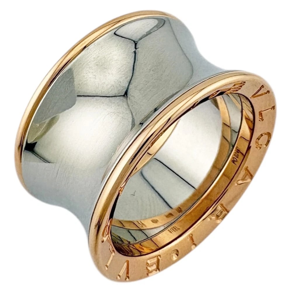 BVLGARI RING K18 PINK GOLD STAINLESS STEEL (1 of 3)