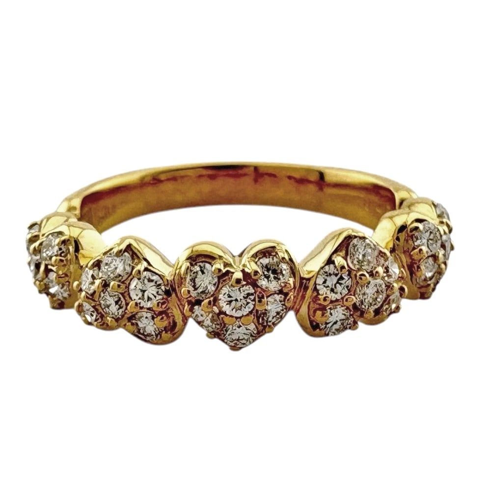 PONTE VECCHIO RING K18 YELLOW GOLD DIAMOND: Ponte Vecchio Ring K18 yellow gold diamond Brand: Ponte Vecchio Type: Ring Material: K18 yellow gold Main Stone/Creation Natural Color: gold Size: 5 3/8 Accessories: None Accessories Notic