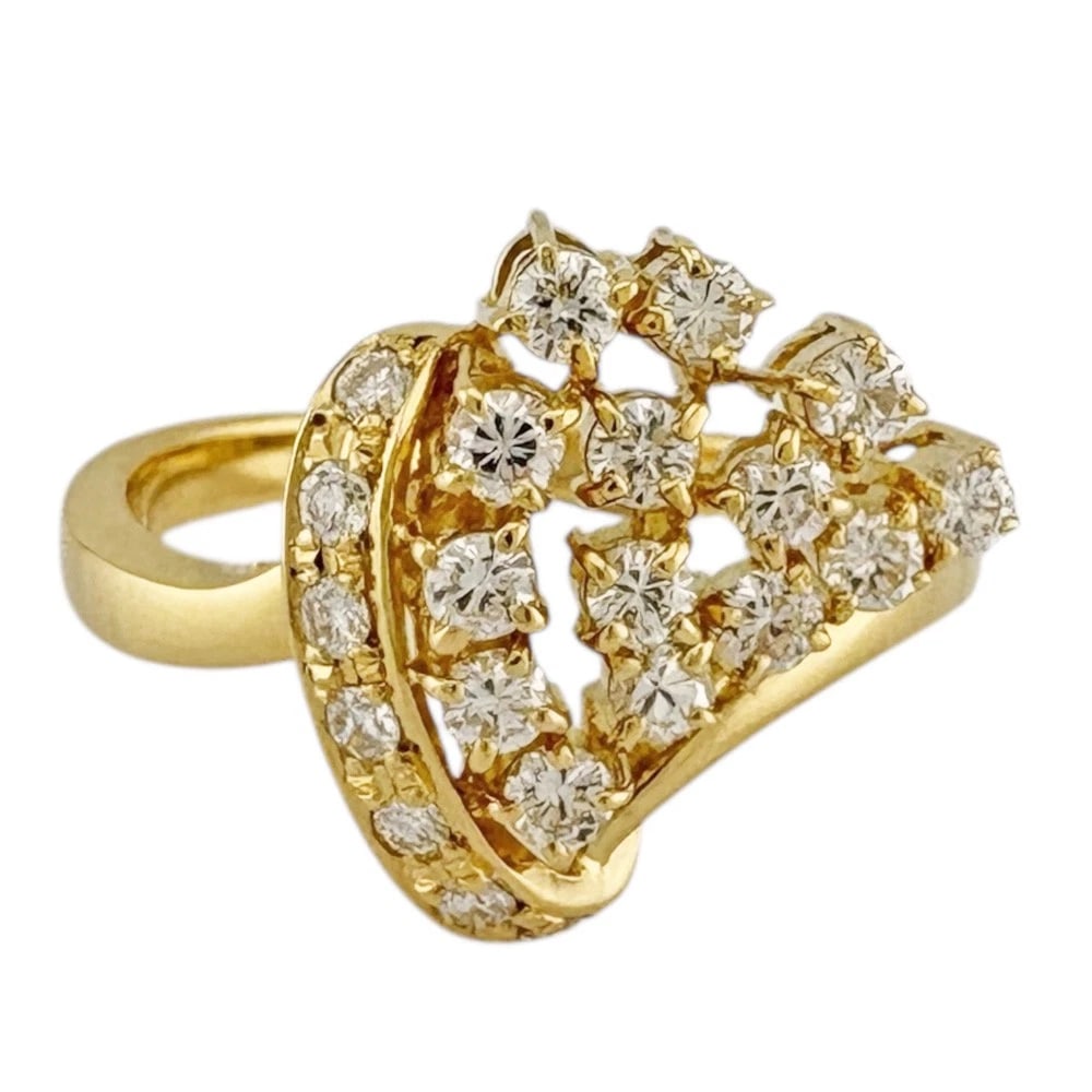 RING K18 YELLOW GOLD DIAMOND (1 of 3)