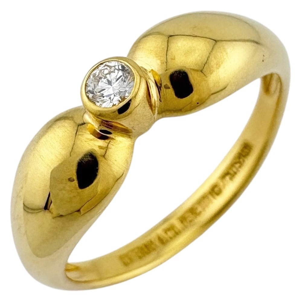 TIFFANY&CO. RING K18 YELLOW GOLD DIAMOND: TIFFANY&Co. Ring K18 yellow gold diamond Brand: Tiffany&co. Type: Ring Material: K18 yellow gold Main Stone/Creation Natural Color: gold Size: 5 1/2 Accessories: None Accessories Notice: When