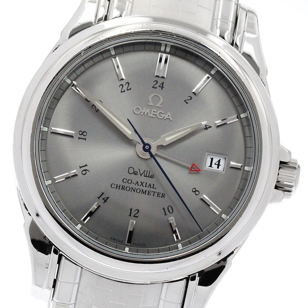 OMEGA DE VILLE COAXIAL GRAY DIAL WATCH: OMEGA De Ville Coaxial gray Dial Watch Brand: OMEGA Type: Wristwatch Material: Band Material Stainless Steel, Case Material Stainless Steel Color: Band Color Silver, Dial Color gray, Case Color