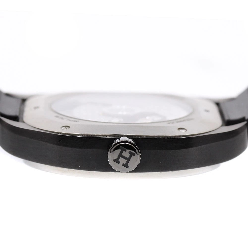 HERMES DATE GRAY DIAL WATCH - 4