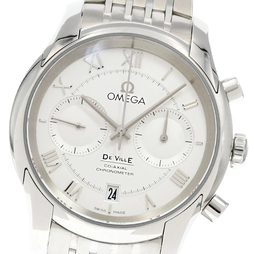 OMEGA DE VILLE HOUR VISION WATCH: OMEGA De Ville Hour Vision Watch Brand: OMEGA Type: Wristwatch Material: Band Material Stainless Steel, Case Material Stainless Steel Color: Band Color Silver, Dial Color Silver, Case Color