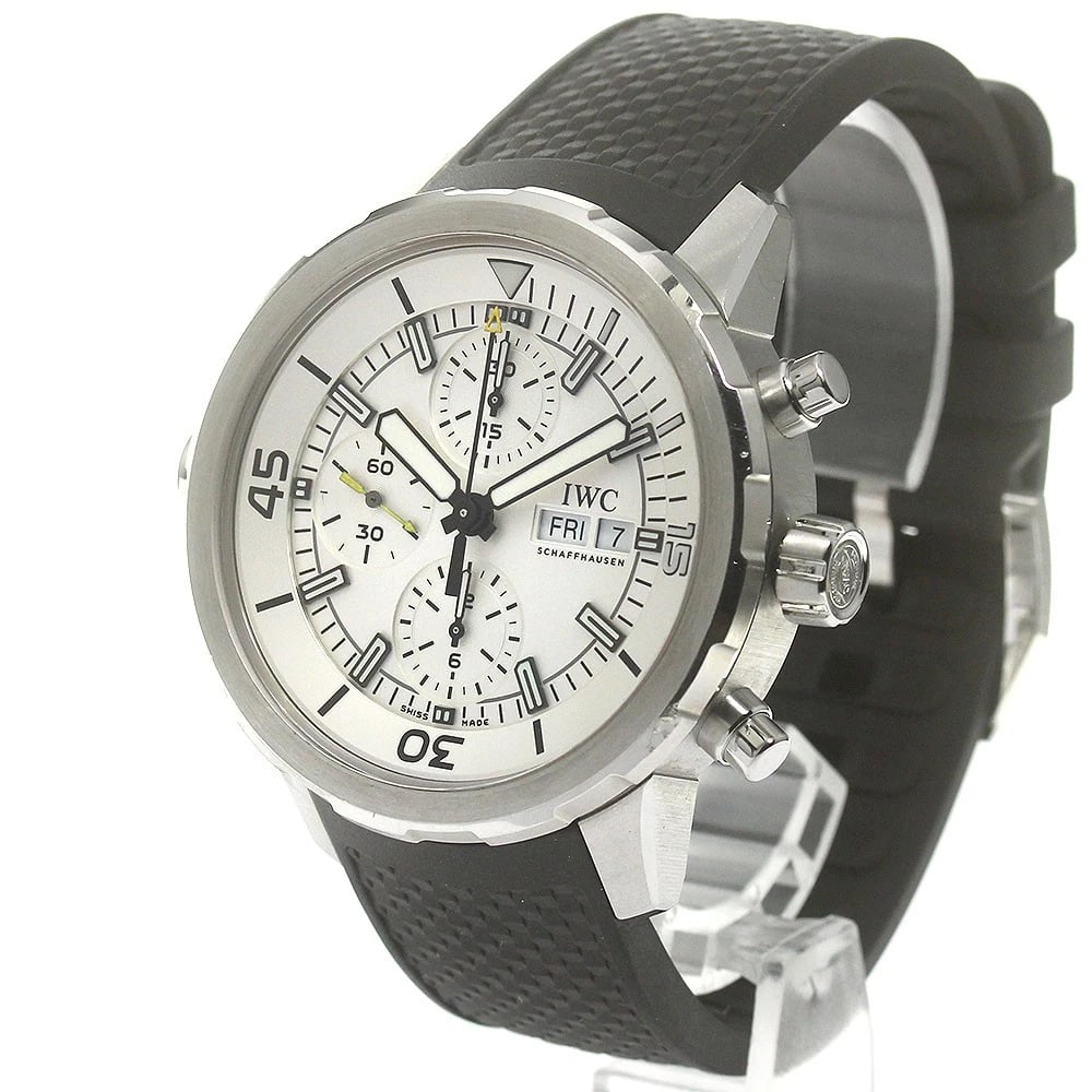 IWC AQUA TIMER CHRONOGRAPH SILVER DIAL WATCH - 2
