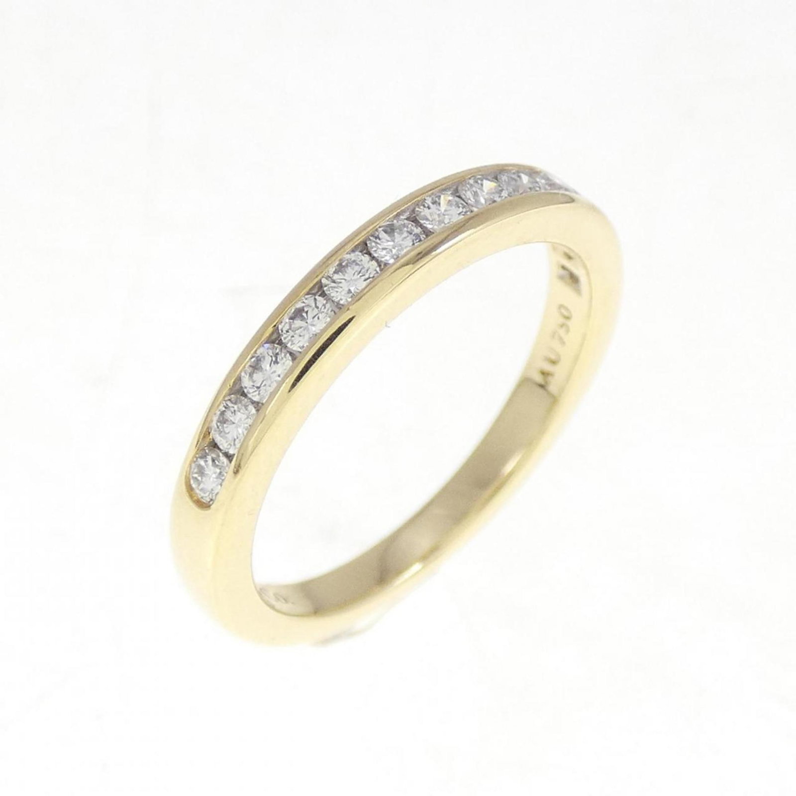 TIFFANY HALF CIRCLE CHANNEL SETTING RING: TIFFANY Half Circle Channel Setting Ring Brand: Tiffany Type: Band ring Material: White gold (18K) Yellow gold (18K) Color: White gold, Yellow gold Size: 3 US Accessories: None Accessories