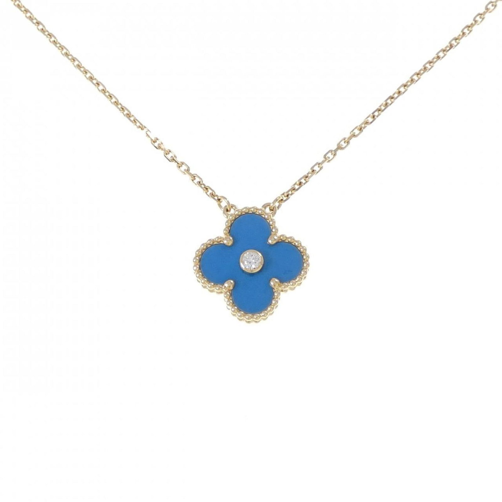 VAN CLEEF & ARPELS VINTAGE ALHAMBRA NECKLACE: Van Cleef & Arpels Vintage Alhambra Necklace Brand: Van Cleef & Arpels Type: Necklace Material: Yellow gold (18K) Color: None Size: Neck Circumference 37 cm - 42 cm / 14.56'' - 16.53'' Pendant