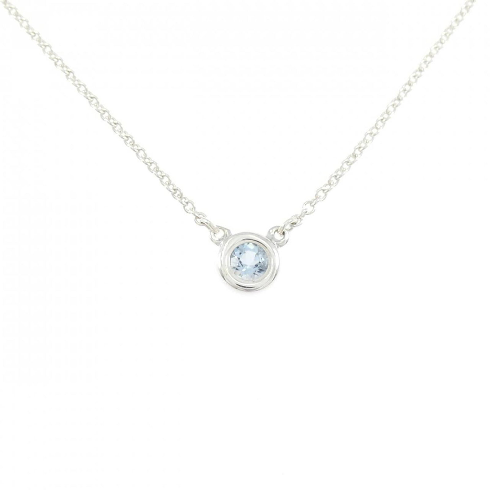 TIFFANY NECKLACE: TIFFANY Necklace Brand: Tiffany Type: Necklace Material: Silver 925 Color: Silver Size: Pendant Size 5.8mm / 0.22'' Accessories: None Accessories Notice: When purchasing pre-owned goods,