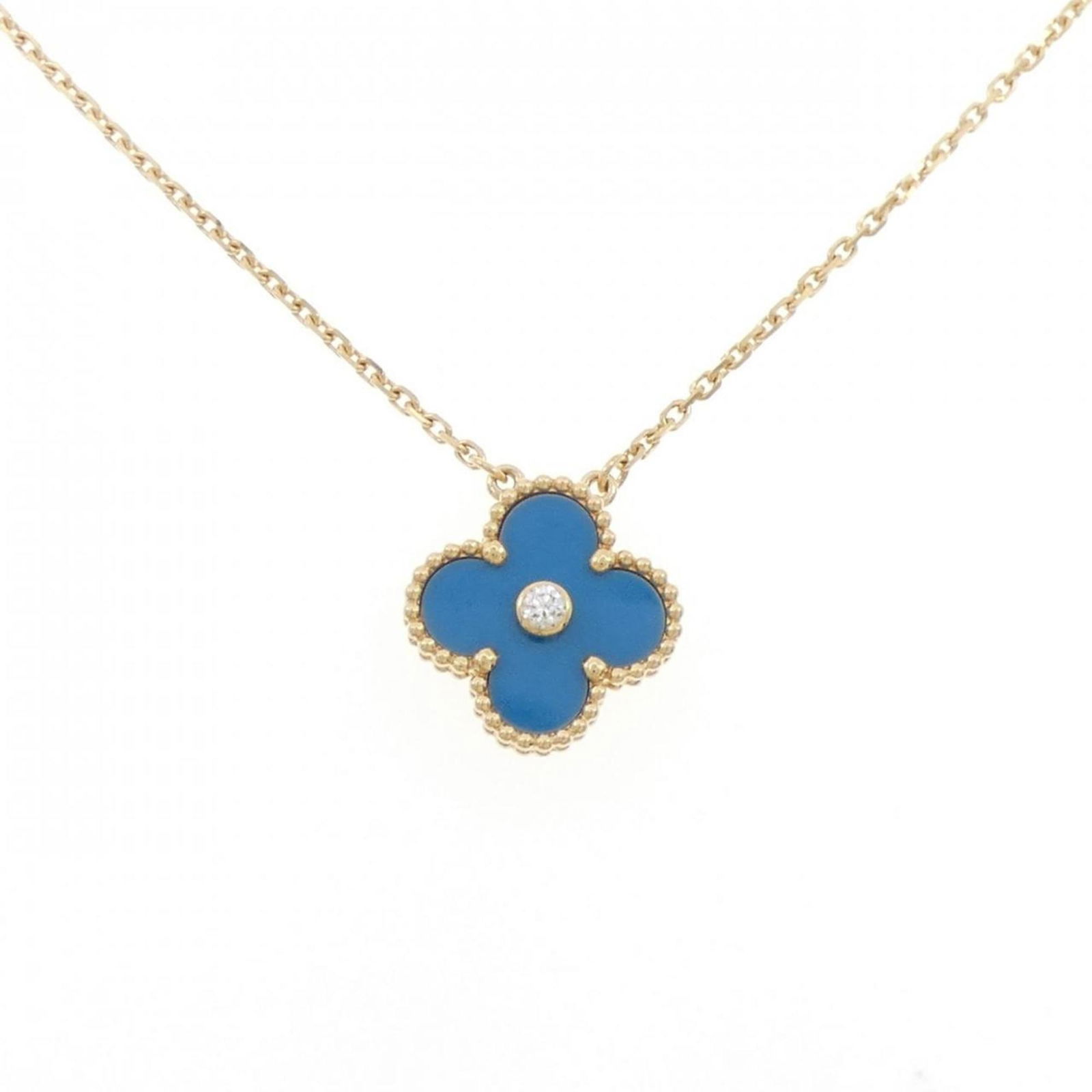 VAN CLEEF & ARPELS VINTAGE ALHAMBRA NECKLACE: Van Cleef & Arpels Vintage Alhambra Necklace Brand: Van Cleef & Arpels Type: Necklace Material: Yellow gold (18K) Color: None Size: Neck Circumference 37 cm - 42 cm / 14.56'' - 16.53'' Pendant