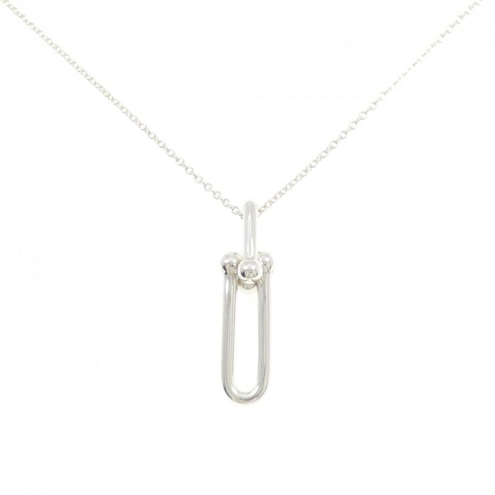 TIFFANY LINK NECKLACE: TIFFANY link necklace Brand: Tiffany Type: Necklace Material: Silver 925 Color: Silver Size: Neck Circumference 61 cm / 24.01'' Pendant Size 34mm x 9.1mm / 1.33'' x 0.35'' Accessories: None