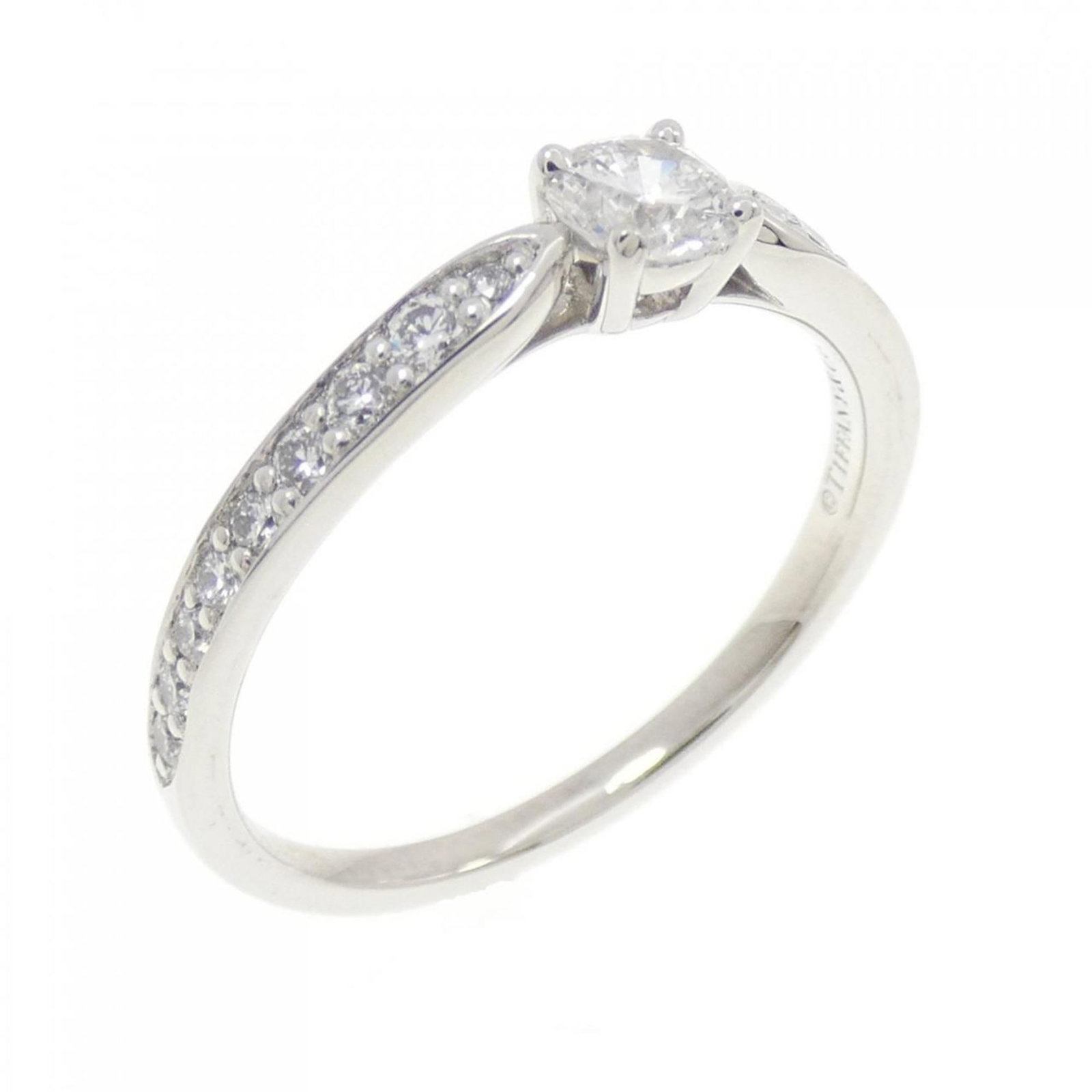 TIFFANY HARMONY RING: TIFFANY Harmony Ring Brand: Tiffany Type: Band ring Material: Platinum 950 Color: Platinum Size: 6 US Accessories: None Accessories Notice: When purchasing pre-owned goods, please refer to