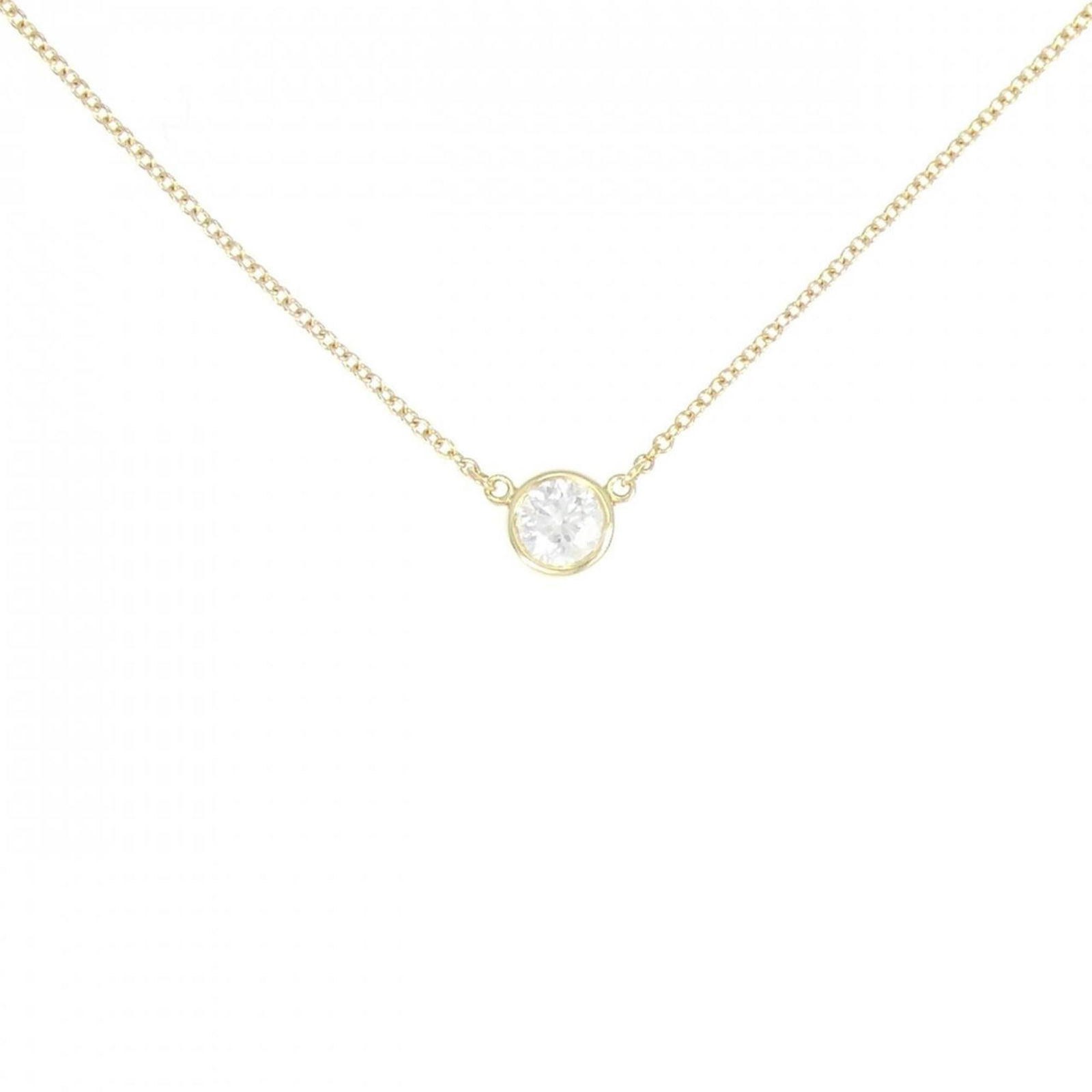 TIFFANY NECKLACE: TIFFANY necklace Brand: Tiffany Type: Necklace Material: Yellow gold (18K) Color: Yellow gold Size: Neck Circumference 38 cm / 14.96'' Pendant Size 5.6mm / 0.22'' Accessories: None
