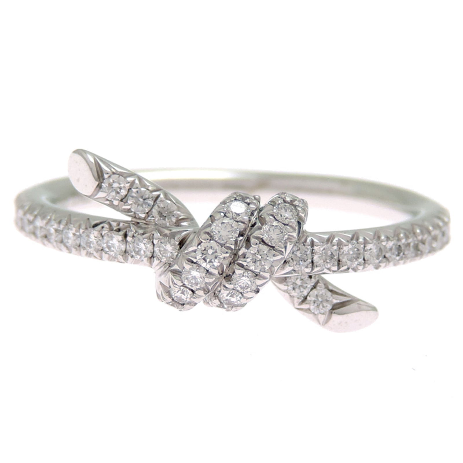 TIFFANY KNOT DIAMOND RING - 4
