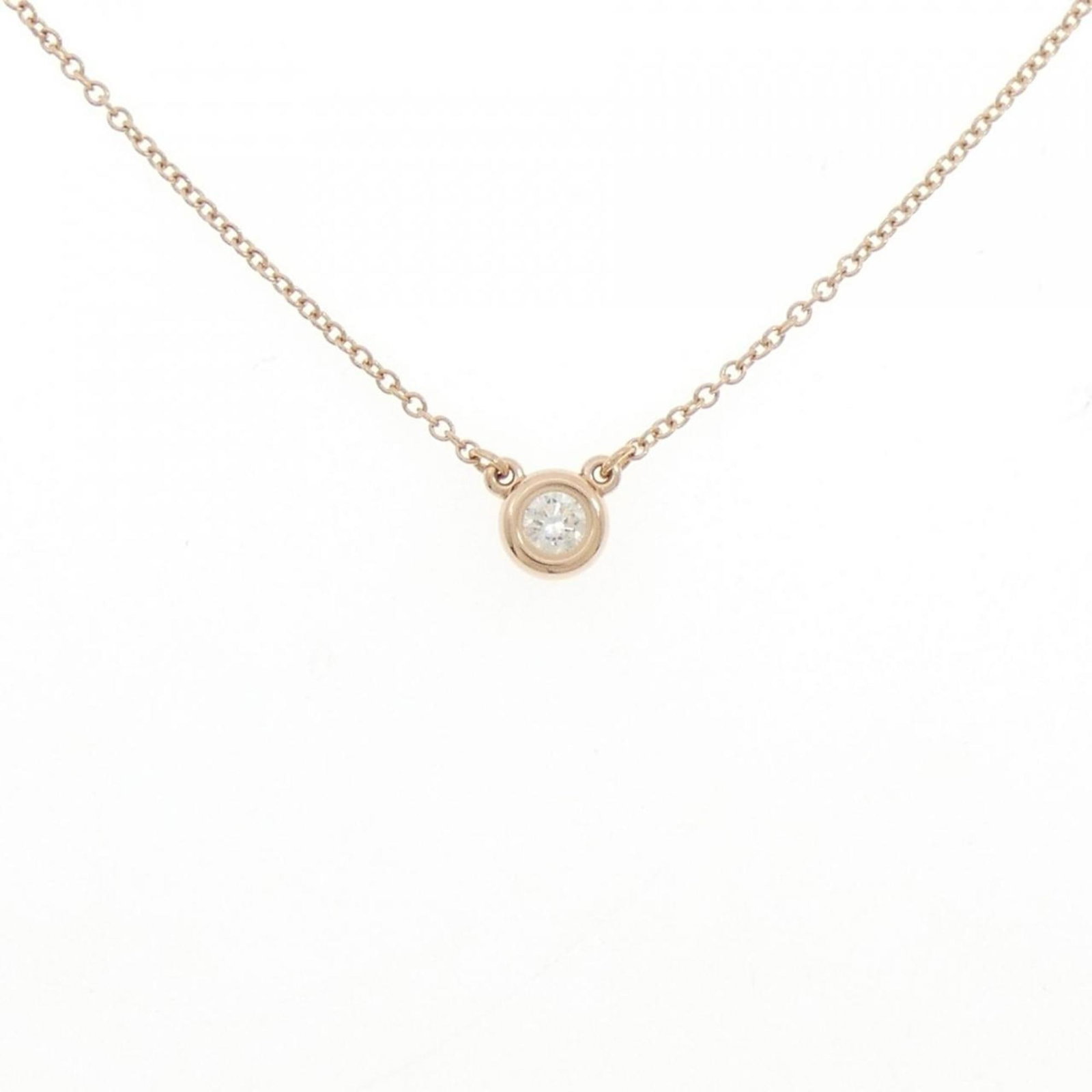 TIFFANY NECKLACE: TIFFANY Necklace Brand: Tiffany Type: Necklace Material: Pink gold (18K) Color: Pink gold Size: Neck Circumference 41 cm / 16.14'' Pendant Size 5.2mm / 0.2'' Accessories: None Accessories