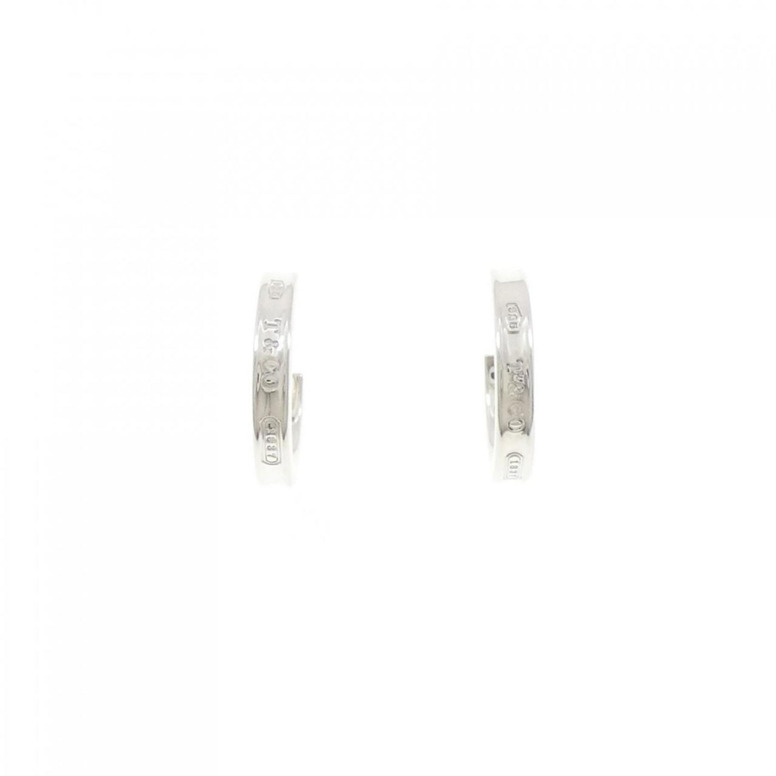 TIFFANY SMALL HOOP EARRINGS: TIFFANY small hoop earrings Brand: Tiffany Type: Stud earrings Material: Silver 925 Color: Silver Size: (HxWxD) 16.80mm x 2.90mm / 0.66'' x 0.11'' Accessories: None Accessories Notice: Whe