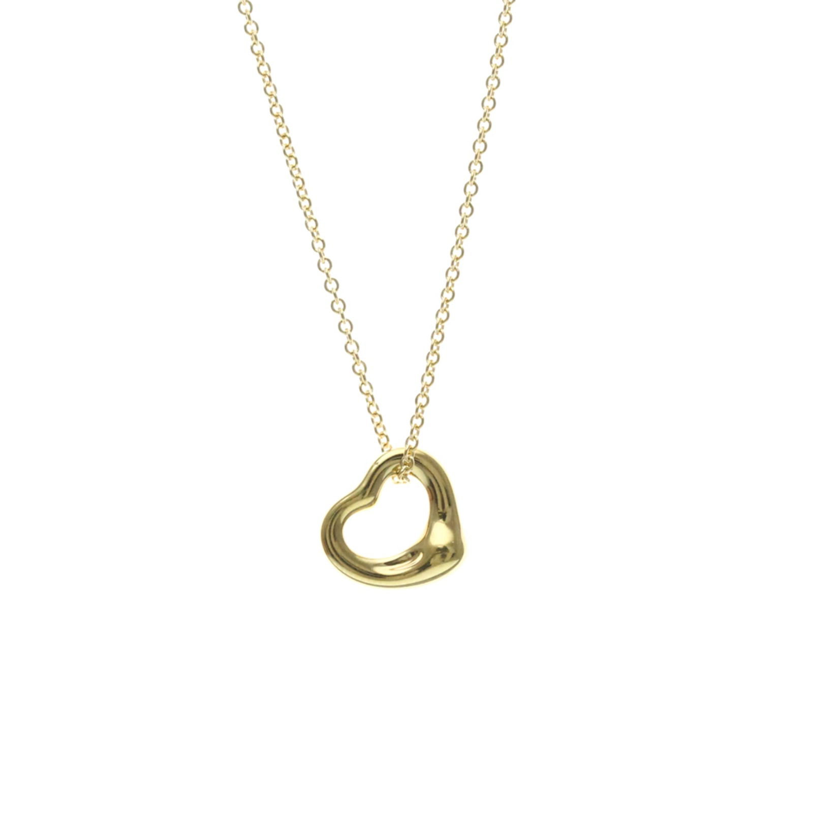 TIFFANY OPEN HEART YELLOW GOLD (18K) FASHION PENDANT NECKLACE: TIFFANY Open Heart Yellow Gold (18K) Fashion Pendant Necklace Brand: Tiffany Type: Pendant necklace Material: Yellow gold (18K) Color: Gold Size: Neck Circumference 40 cm / 15.74'' Pendant