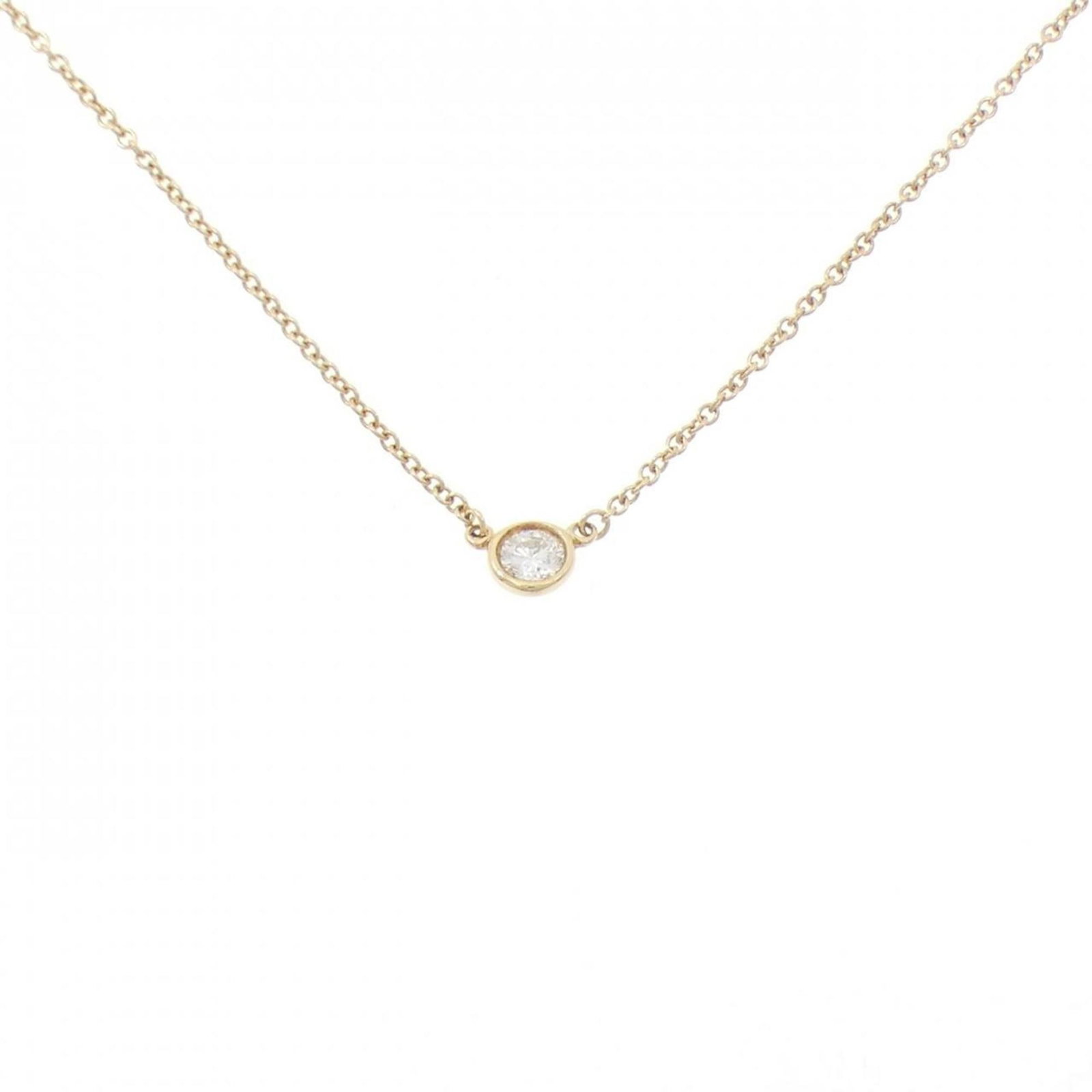 TIFFANY NECKLACE: TIFFANY Necklace Brand: Tiffany Type: Necklace Material: Yellow gold (18K) Color: Yellow gold Size: Neck Circumference 41 cm / 16.14'' Pendant Size 4.3mm / 0.16'' Accessories: None