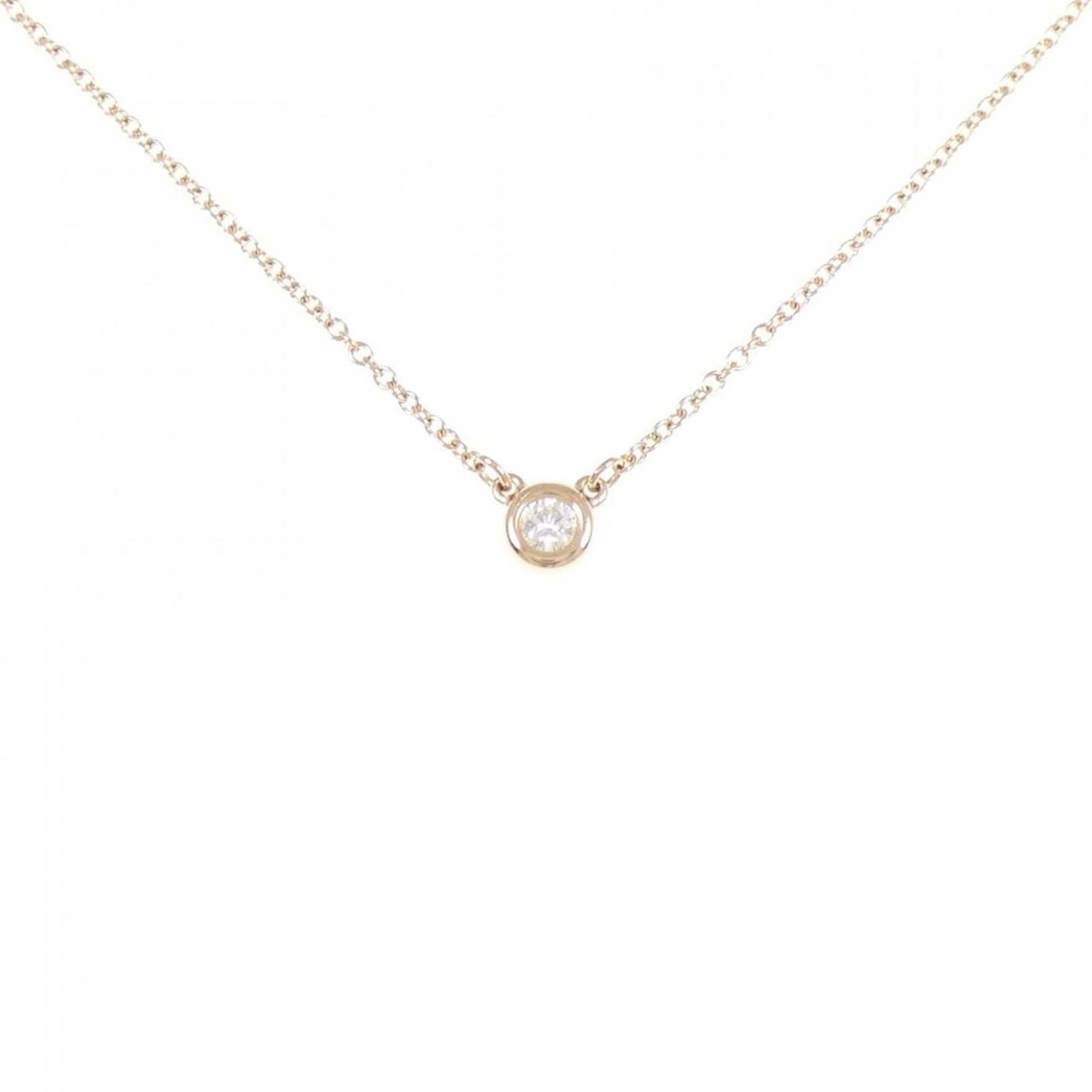 TIFFANY NECKLACE: TIFFANY Necklace Brand: Tiffany Type: Necklace Material: Pink gold (18K) Color: Pink gold Size: Neck Circumference 41 cm / 16.14'' Pendant Size 4.5mm x 4.5mm / 0.17'' x 0.17'' Accessories: